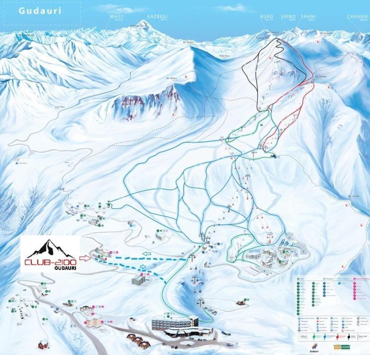 Club 2100 Ski In Studio Gudauri Dış mekan fotoğraf